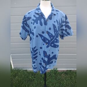 Patagonia Men's Pataloha Shirt Blue Fern Organic Cotton Limited Edition Size L